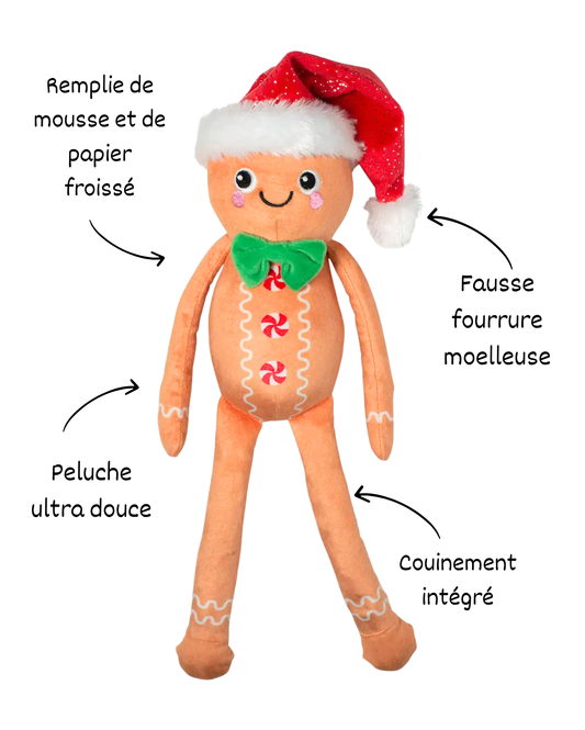 Peluche Bonhomme en Pain d’Épice🎄