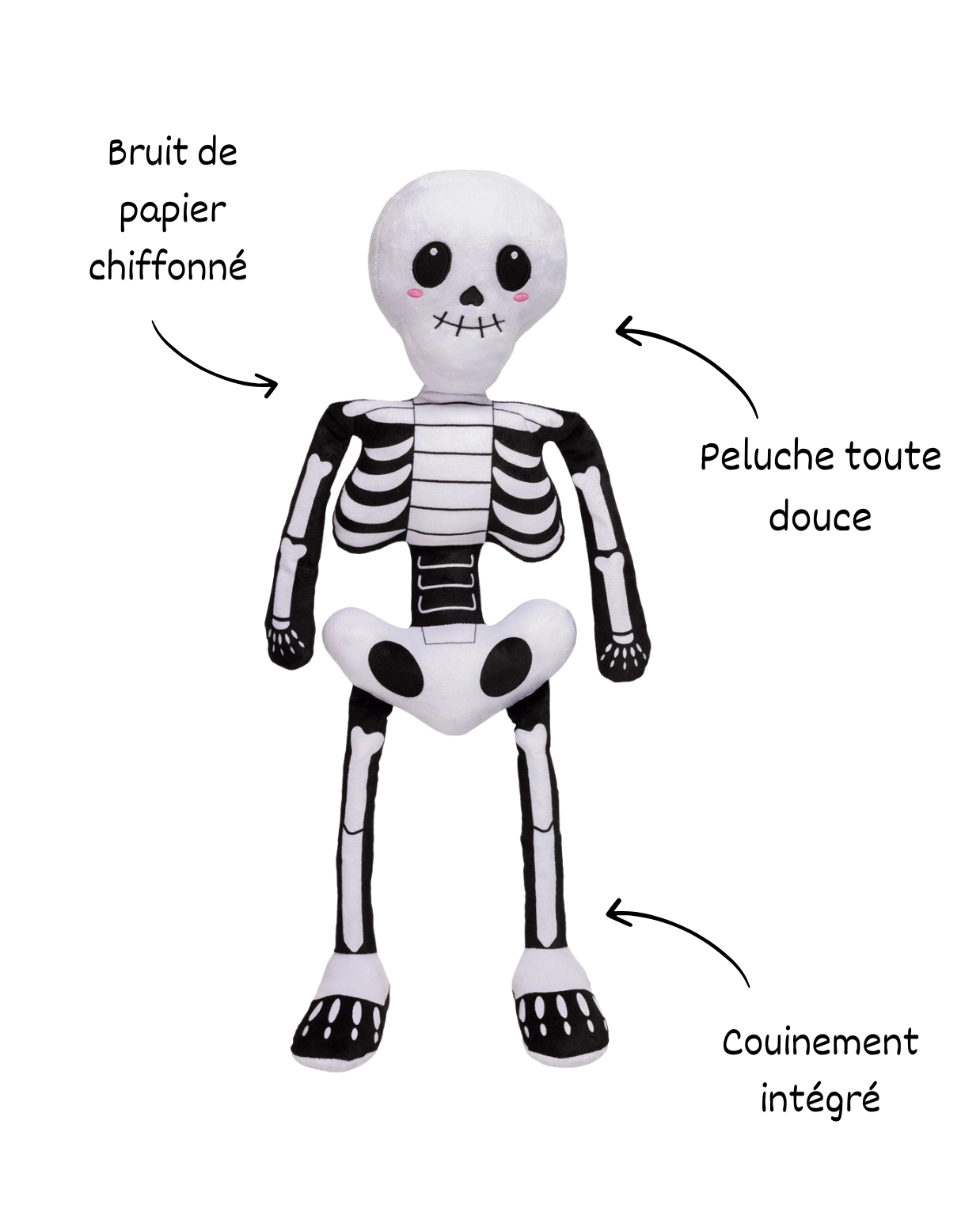Peluche Monsieur squelette – Halloween 🎃